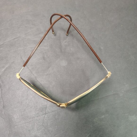 VINTAGE Aviator Sunglasses US Army Air Corp D-1 Green Glass Lens - Picture 4 of 9